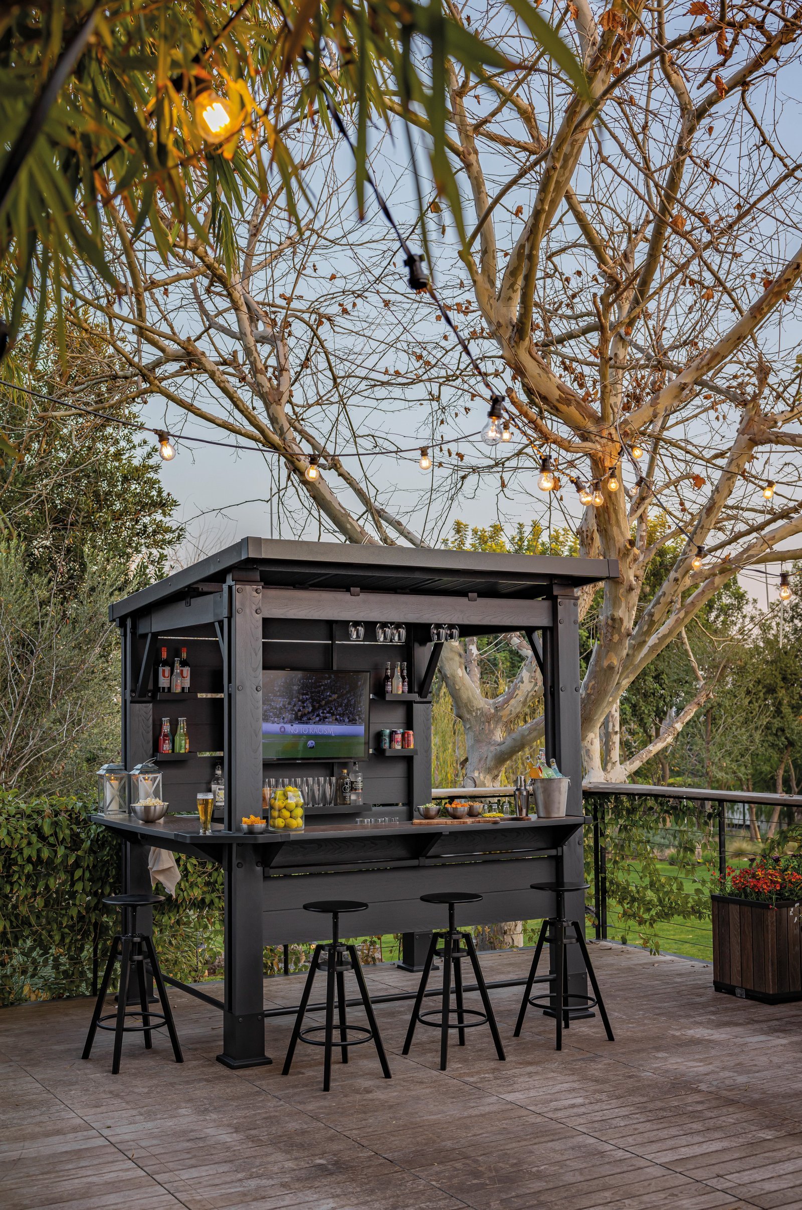 Keter Bar Gazebo - Grey - Image 6