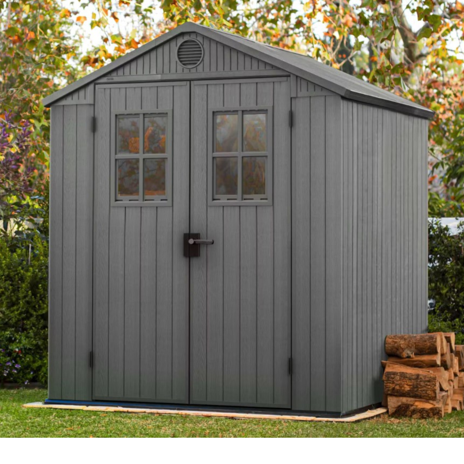Keter Darwin 6x6 Garden Shed - Grey (1.9 x 1.8m) - Image 6