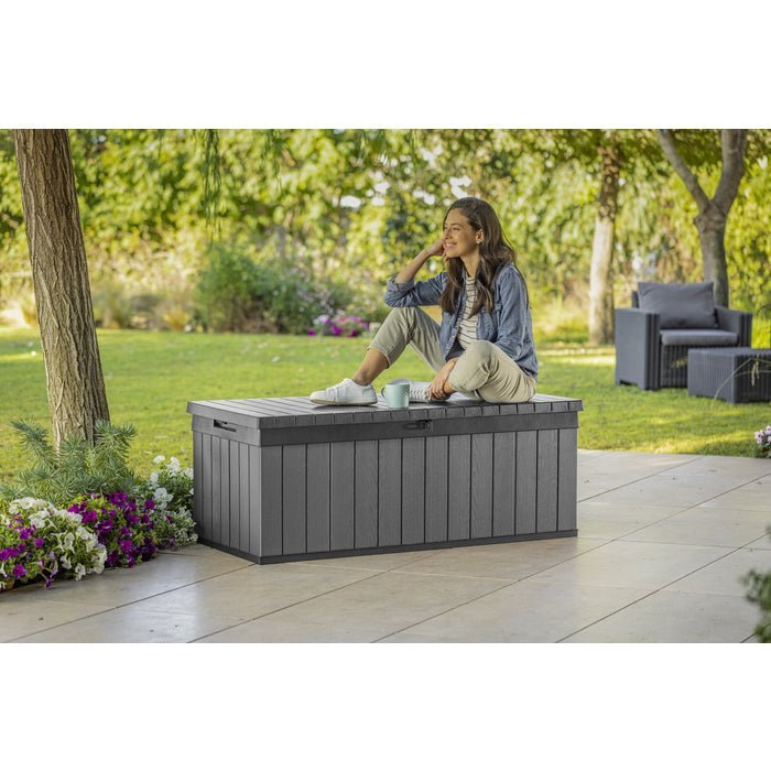 Keter Darwin 380L Storage Box - Grey - Image 11