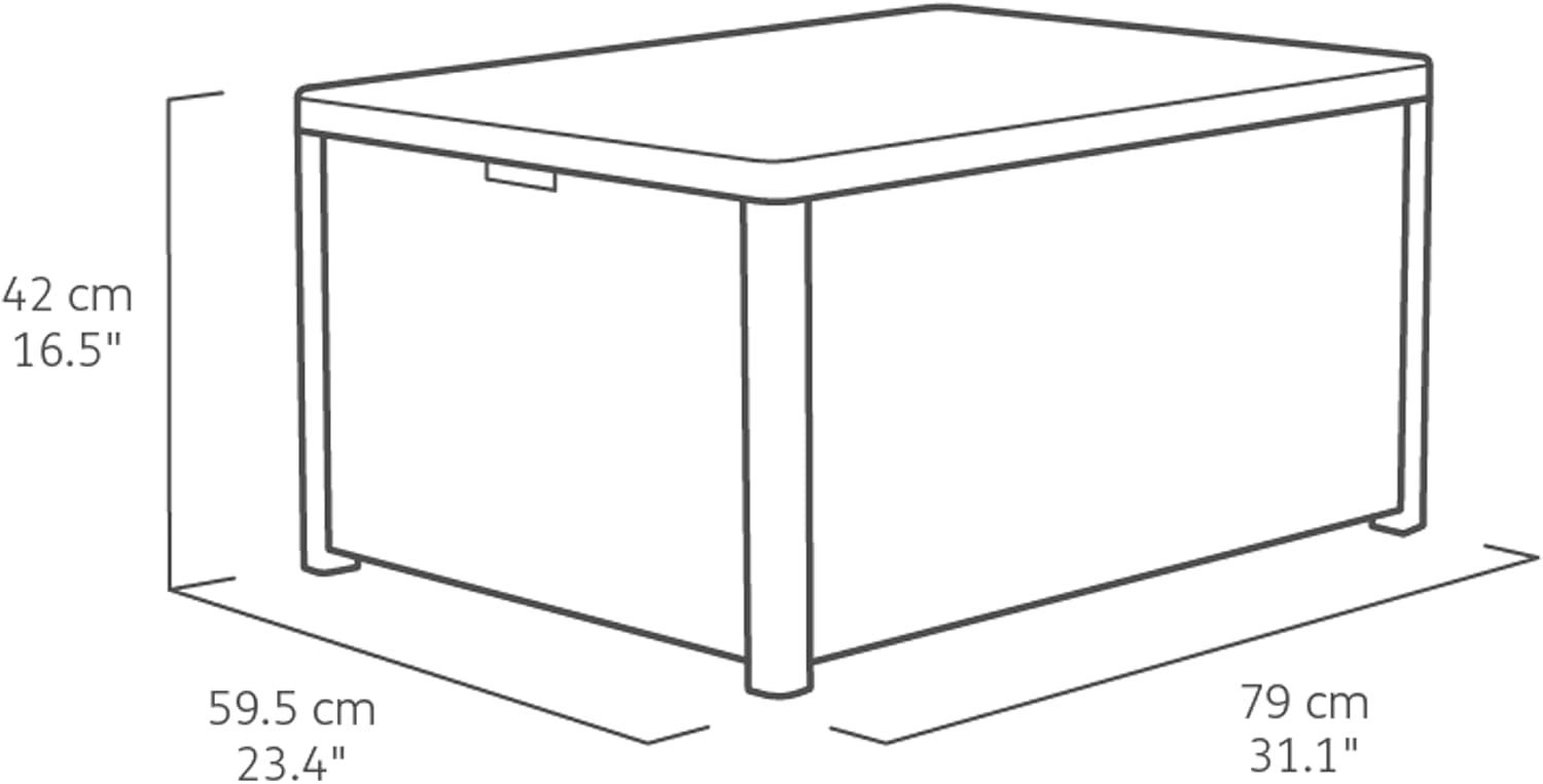 Keter Arica Storage Table - Graphite - Image 2
