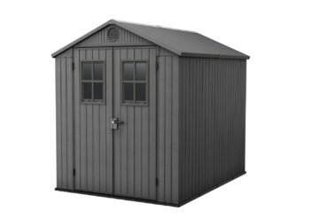 Keter Darwin 6x8 Garden Shed - Grey (1.9 x 2.4m)