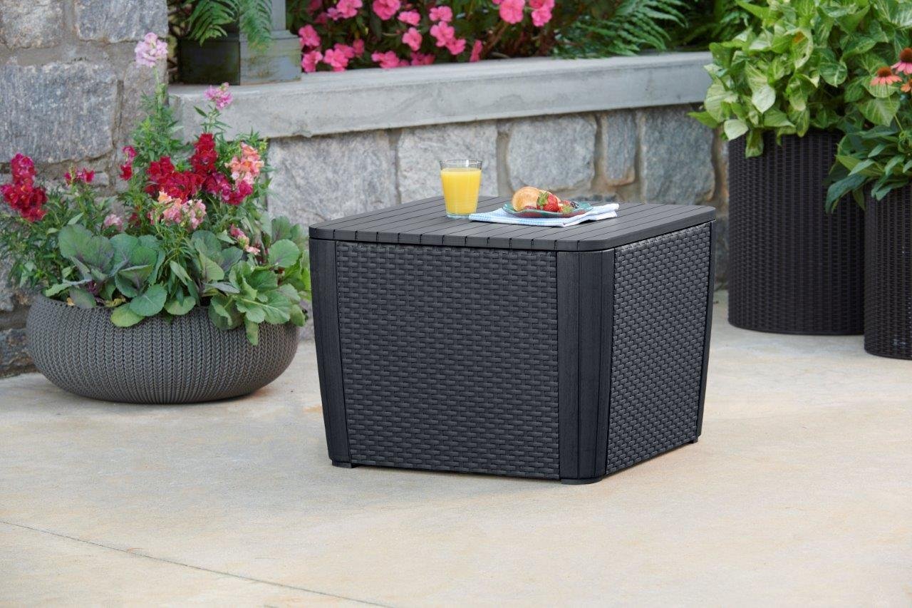 Keter Luzon Plus - 101L Outdoor Storage Table / Seat - Image 9
