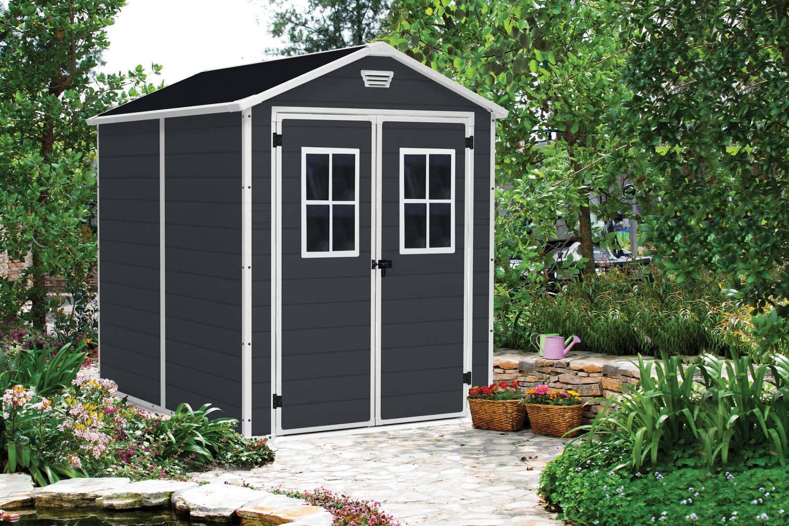 Keter Manor 6 x 8 Garden Shed (1.9 x 2.4m) - Image 2