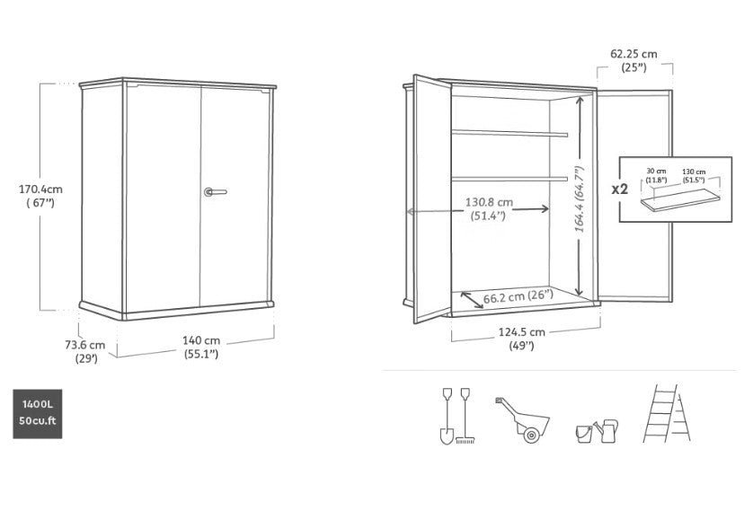Keter Cortina Alto Shed - Image 3