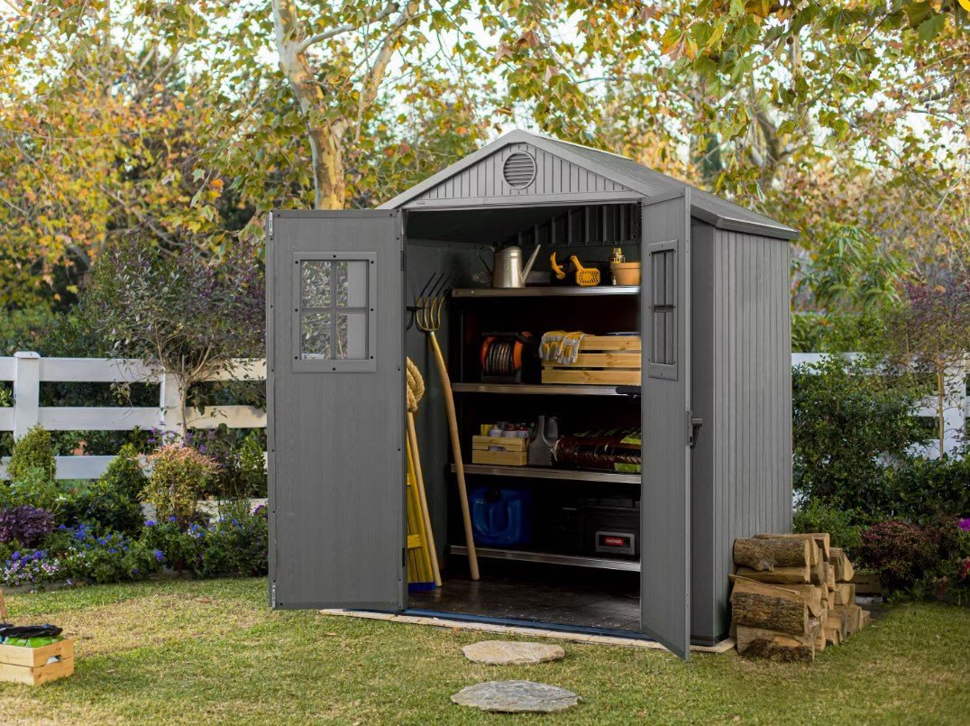 Keter Darwin 6x4 Garden Shed - Grey (1.9 x 1.2m) - Image 12