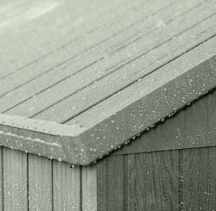 Keter Darwin 4x4 Garden Shed - Wood Green (1.3 x 1.2m) - Image 5