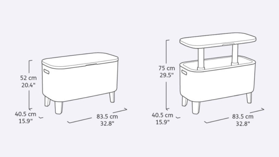 Keter Bevy Bar - Wood Look - Image 2