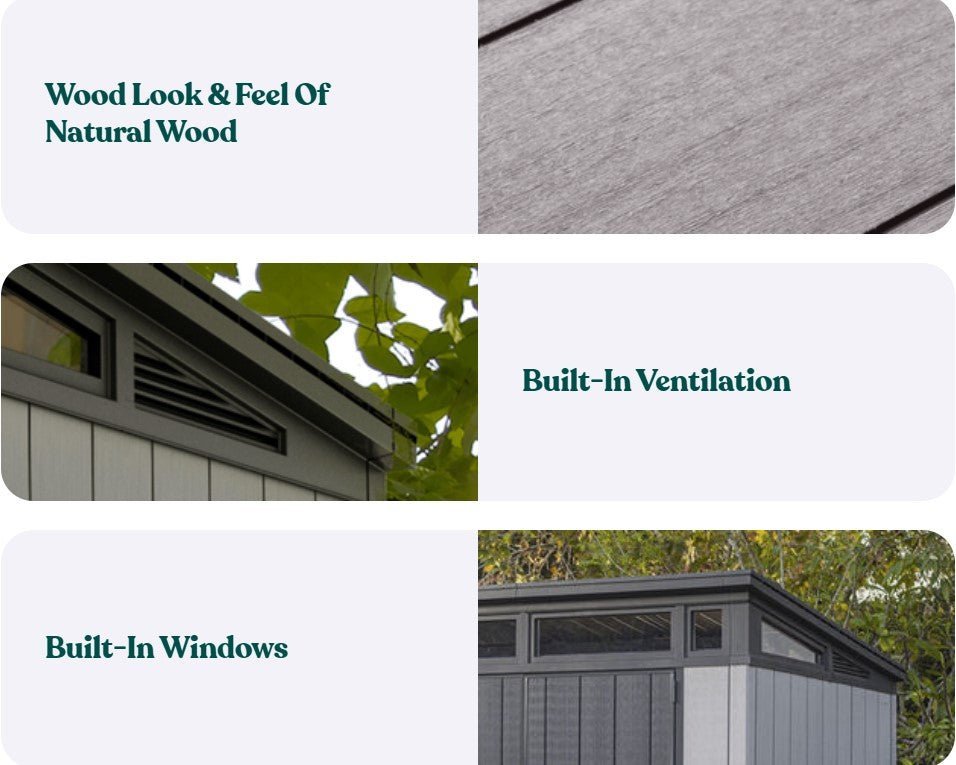 Keter Artisan 9 x 7 Garden Shed (2.8 x 2.2m) - CLEARANCE - Image 6