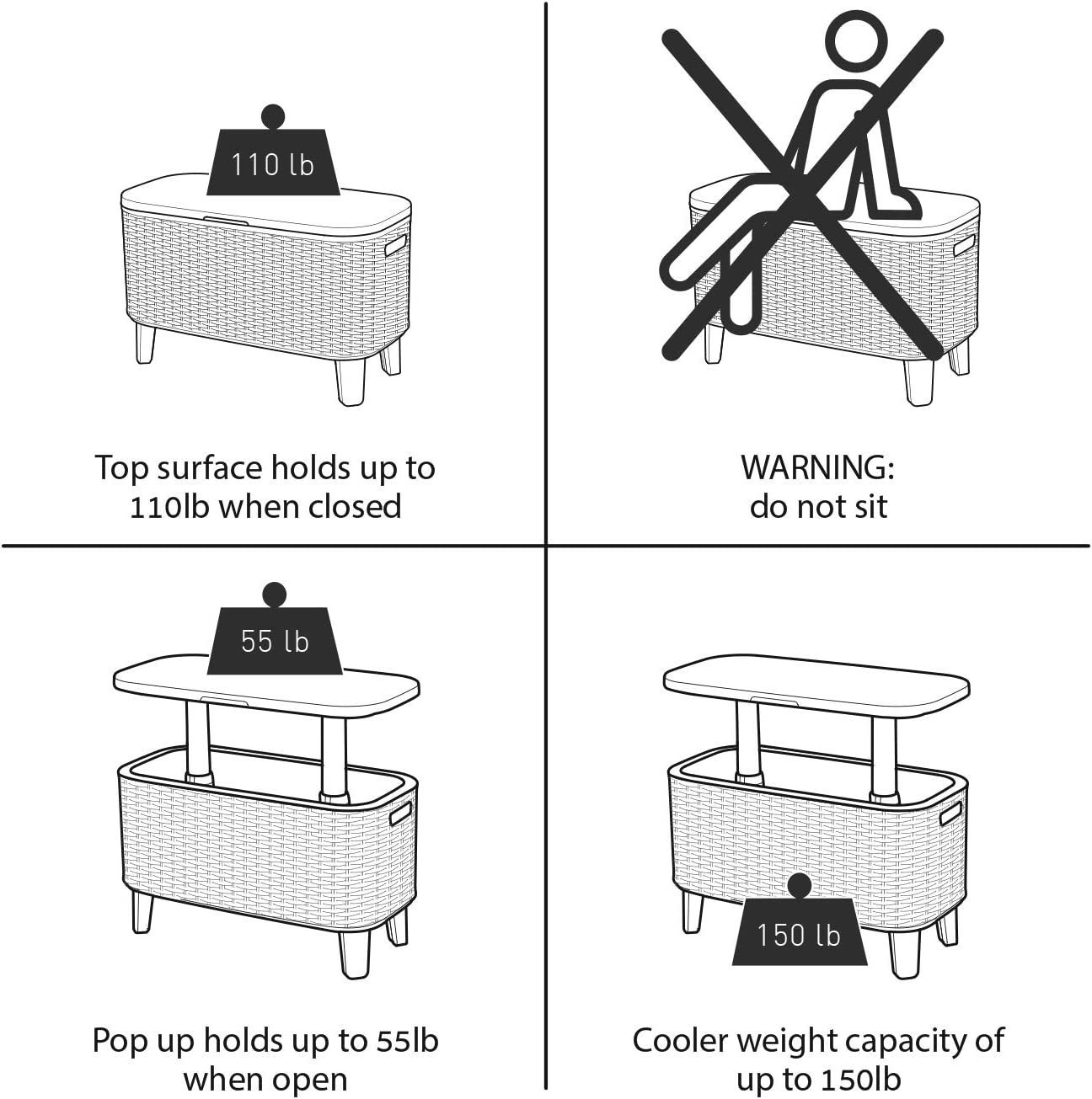 Keter Bevy Bar - Wood Look - Image 4