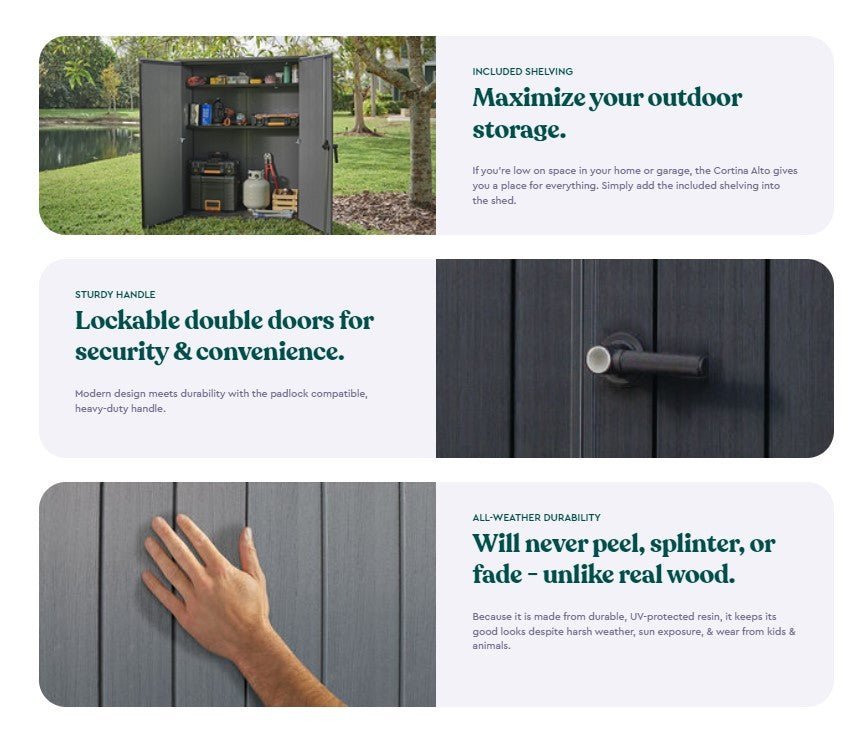 Keter Cortina Alto Shed - Image 4