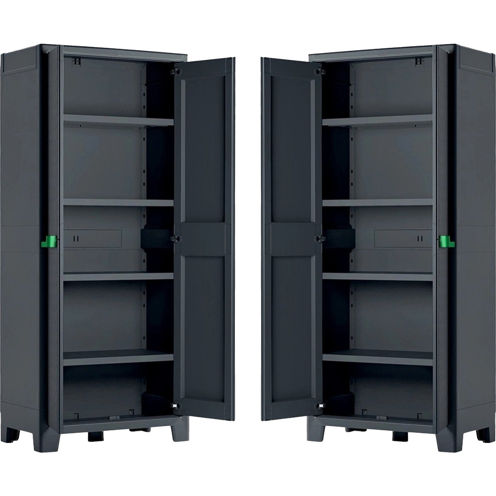 2 x Keter Moby High Storage Cabinets - Image 2
